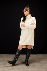 Drama the Label - Elle Knitted Dress- Ivory