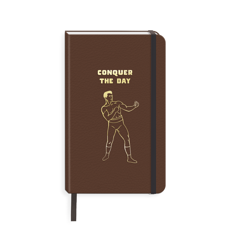 Journal - Conquer the Day Faux Leather