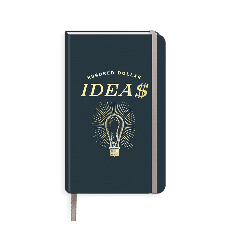 Journal - Hundred Dollar Ideas Faux Leather Journal