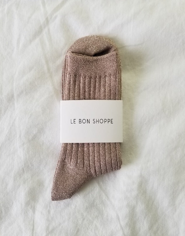 Le Bon Shoppe Her Socks Lurex - Glittery Jute