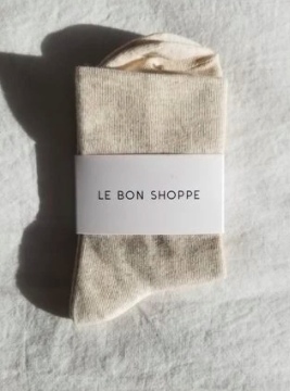 Le Bon Sneaker Socks - Oatmeal