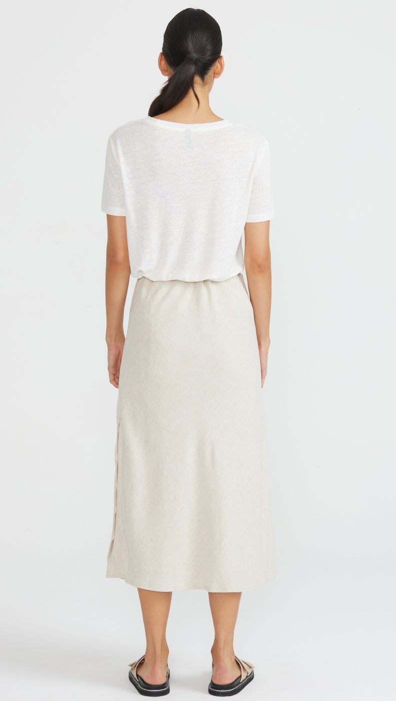 Staple the Label- Anya Slip Skirt Natural Marle