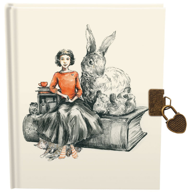 Roger la Borde - Girl & Rabbit Lockable Journal