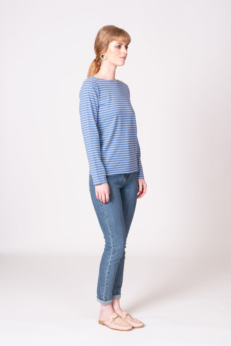 WilsonTrollope - Alisa Top - Navy/White Stripe