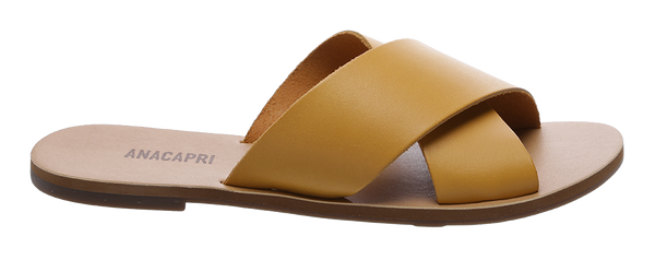 Anacapri Flat cross slide - Mustard