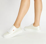 Anacapri - Metallic White Sneaker
