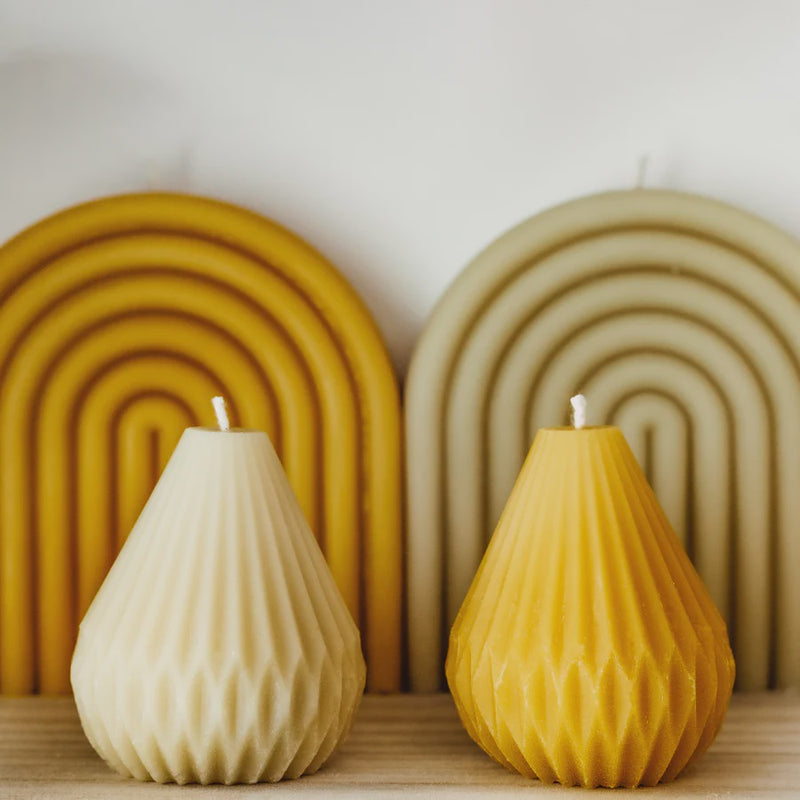 Hexton - Beeswax Cone Candle