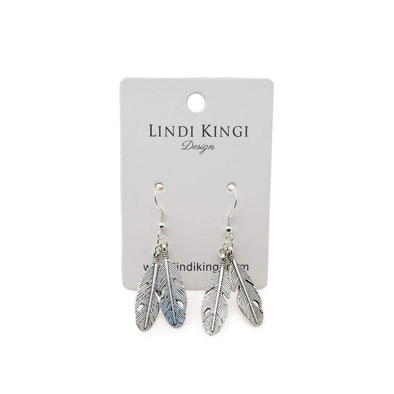 Lindi Kingi - Double Feather Earrings