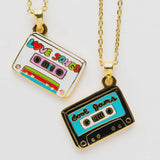 Yellow Owl - Double Sided Pendant Necklace