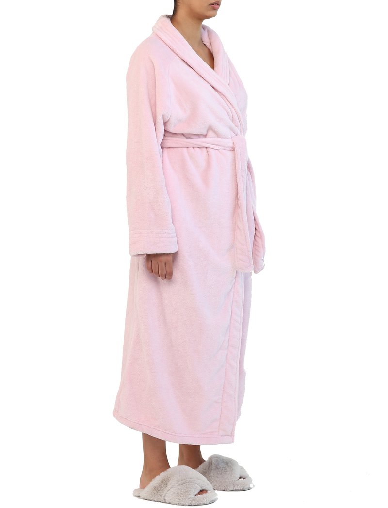 Papinelle - Long Plush Robe - Misty Pink