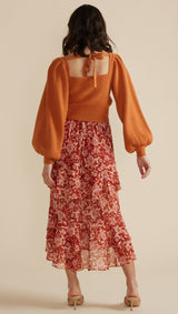 MINKPINK - Kalgan Knit Top -Burnt Orange