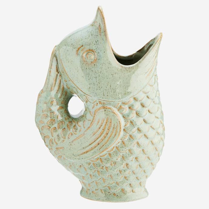 Madam Stoltz -Stoneware Fish Vase