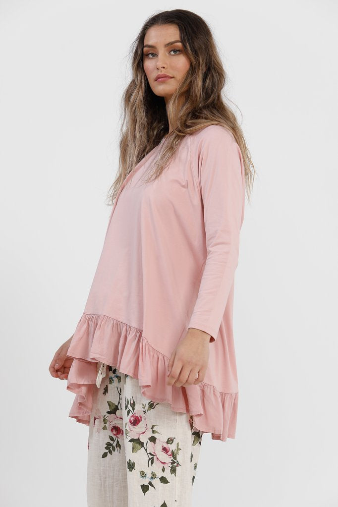 MissRoseSisterViolet -Ruffle Top - Pale Pink