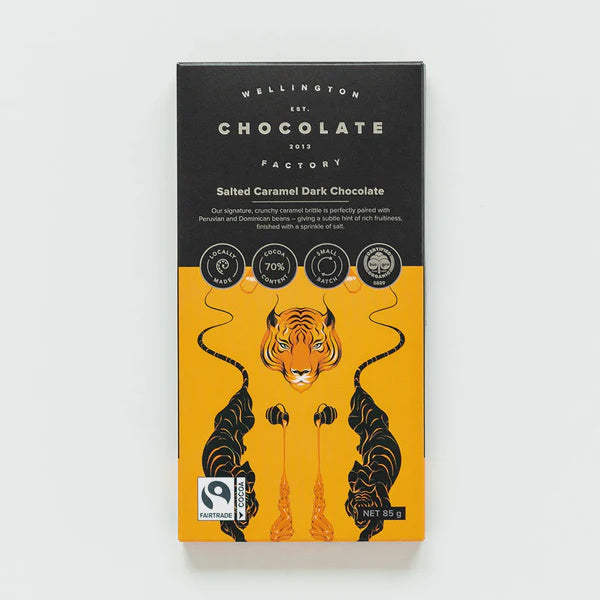 Wellington Chocolate Factory - Salted Caramel Dark Chocolate