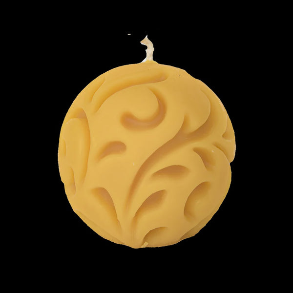 Hexton - Pure Beeswax Swirl Ball Candle