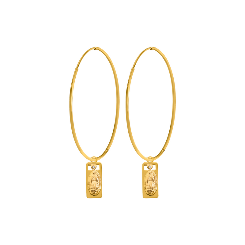 Lindi Kingi - Saint Hoop Earrings Gold