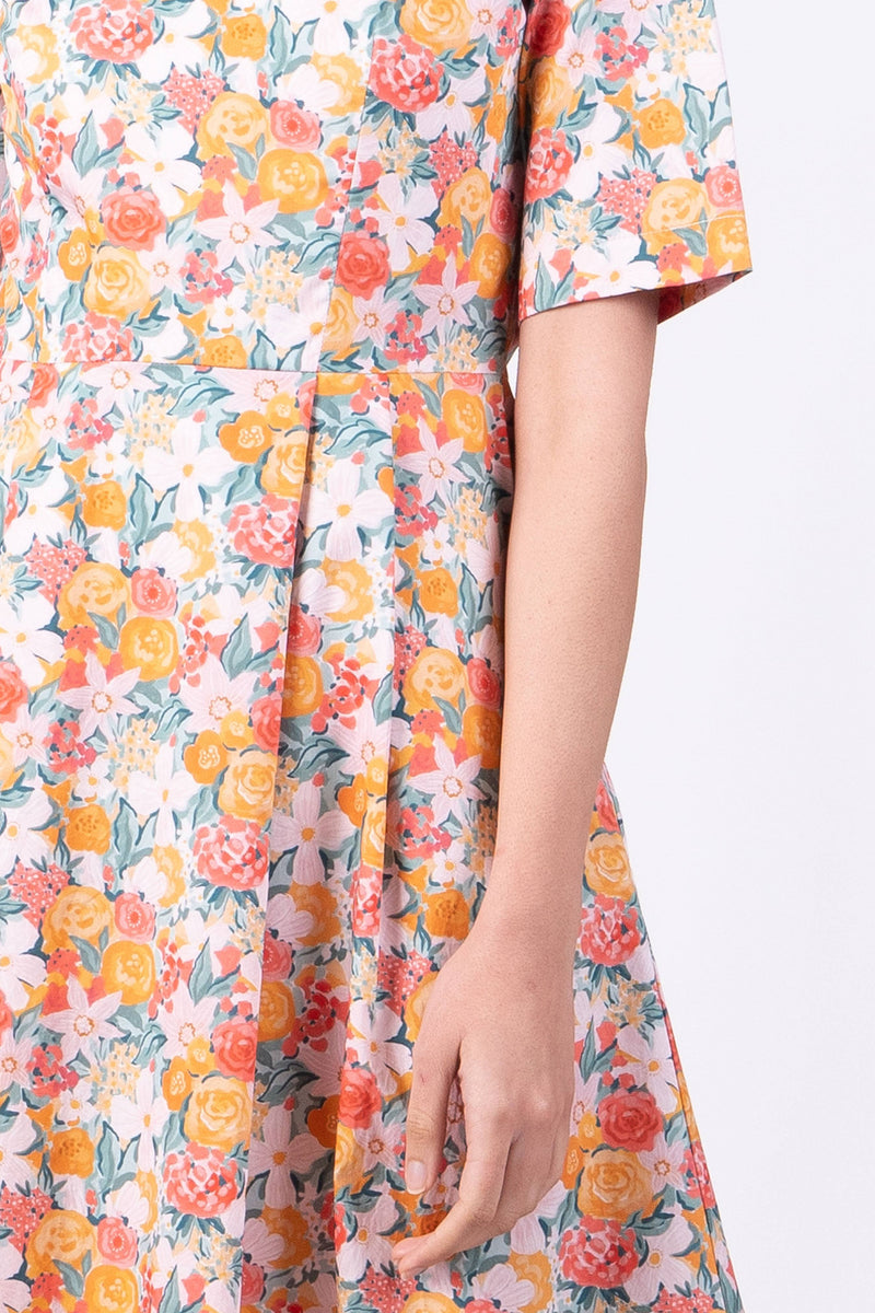 Wilson Trollope - Lulu Dress Peach Floral