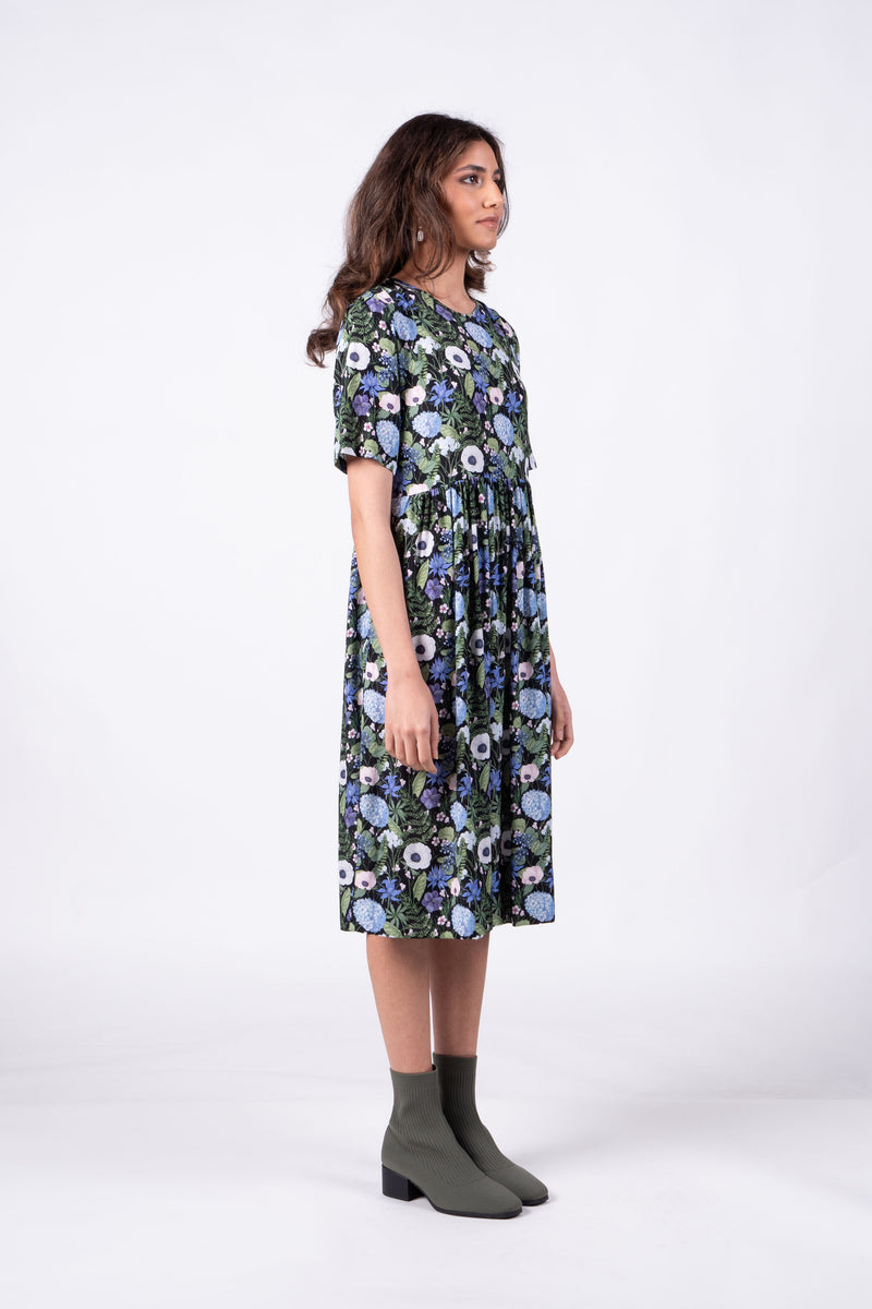 Wilson Trollope - Otama Dress Blue Floral
