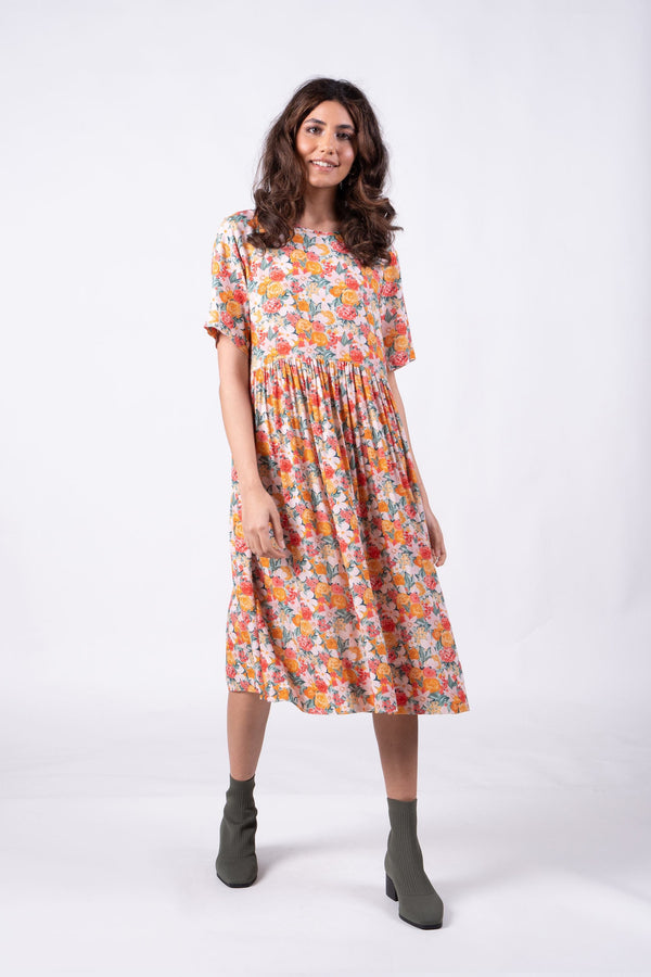 Wilson Trollope - Otama Peach Floral Dress