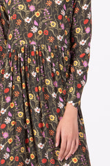 Wilson Trollope- Otama Dress  L/S Forest Floral