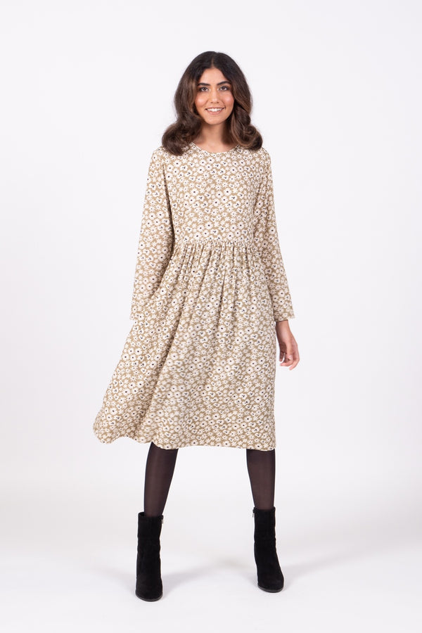 Wilson Trollope - Otama Dress L/S Green Daisy