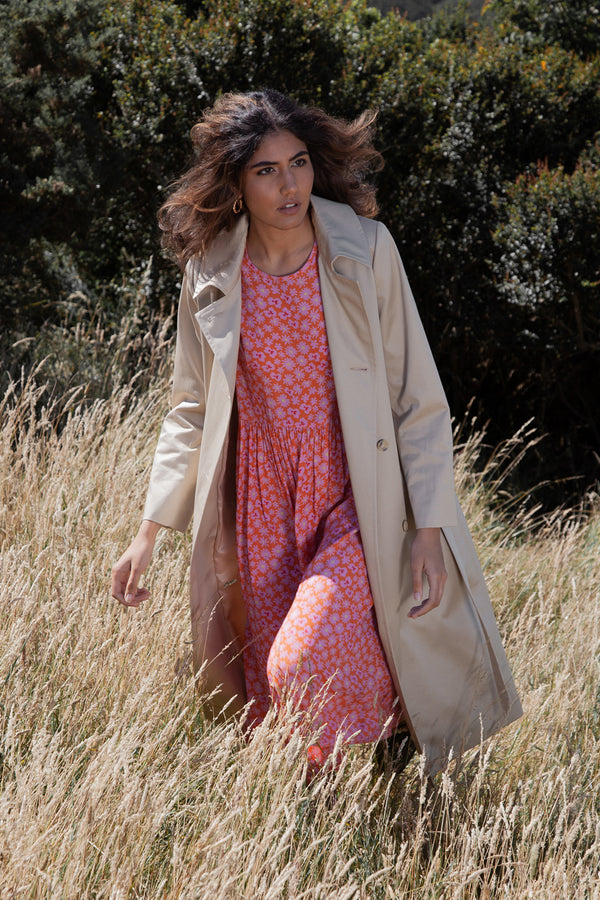 Wilson Trollope - Otama Dress L/S Pink Daisy