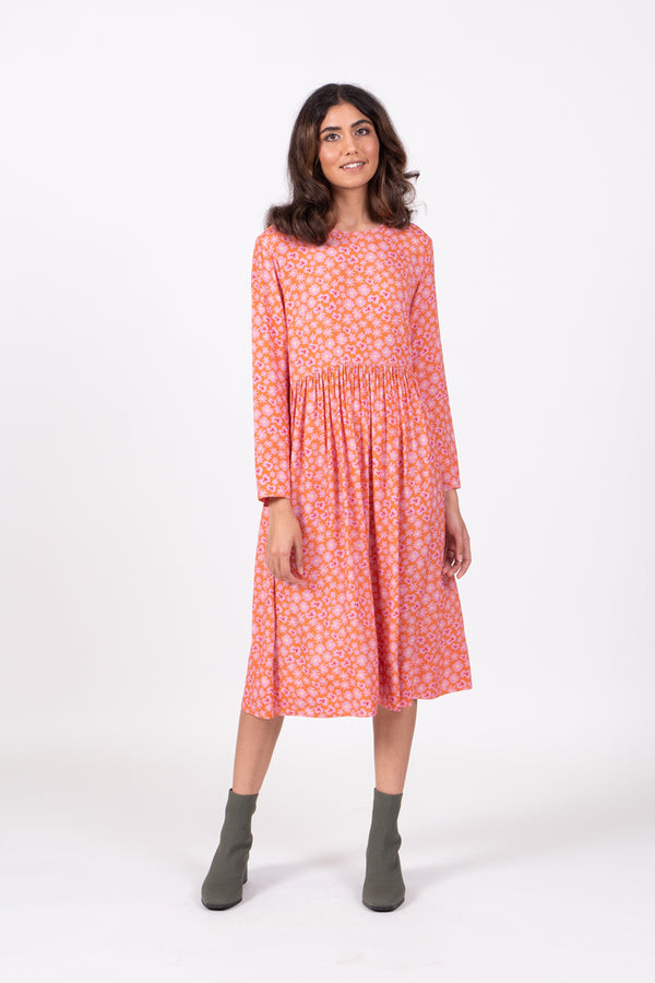 Wilson Trollope - Otama Dress L/S Pink Daisy