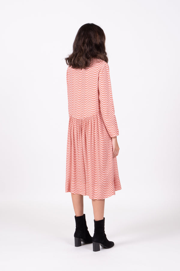 Wilson Trollope - Otama Dress L/S Raspberry Ripple