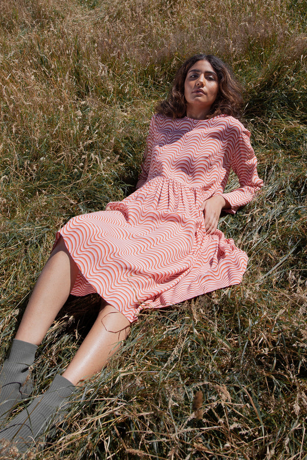 Wilson Trollope - Otama Dress L/S Raspberry Ripple