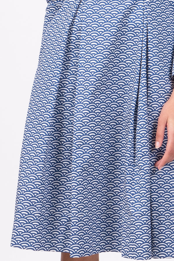 Wilson Trollope - Rosa Dress Blue Scollop