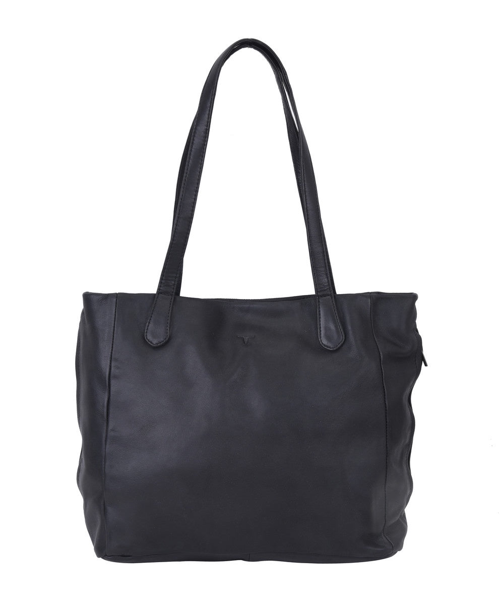 Urban Forest - Adele Leather Large Bag - Riley Black – Orinoco Designs Ltd