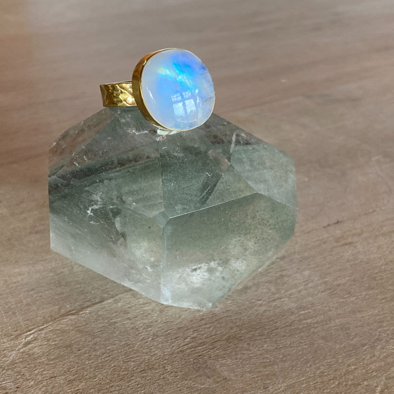 Loma Metal + Stone - Gaia Moonstone Solitaire Ring