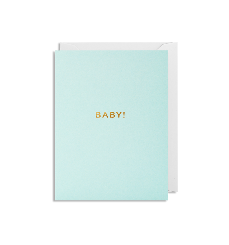 Blank Greeting Card - Baby - Blue