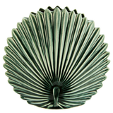 Madam Stoltz - Stoneware Leaf Vase Green