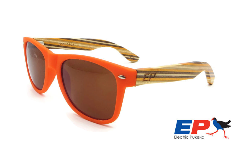 Electric Pukeko - EP1-Orange-28 Sunglasses