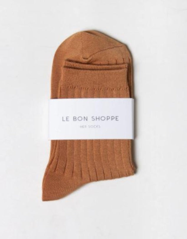 Le Bon Shoppe Her Socks - Peanut Butter