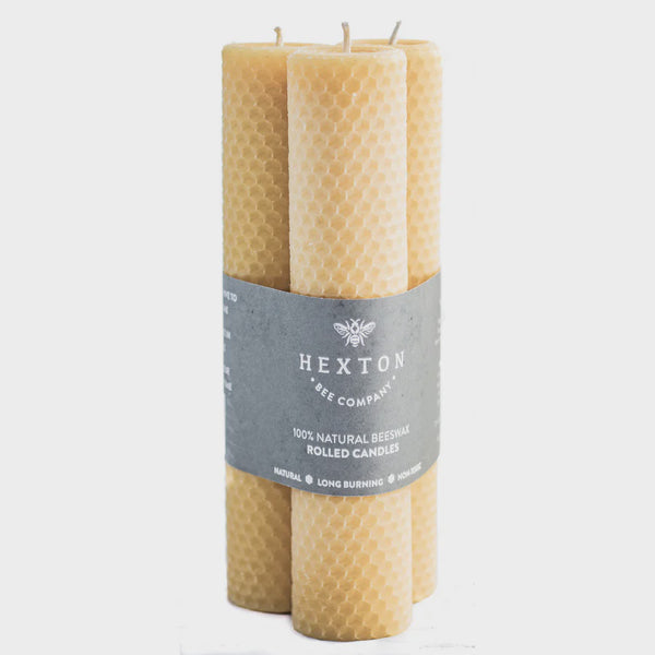Hexton - Beeswax Pillar Candle 35 x 210 Set of 3