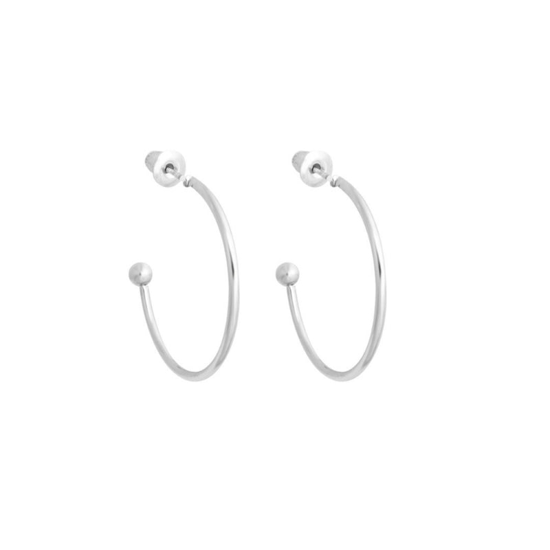 Lindi Kingi - Hoop Earrings Silver