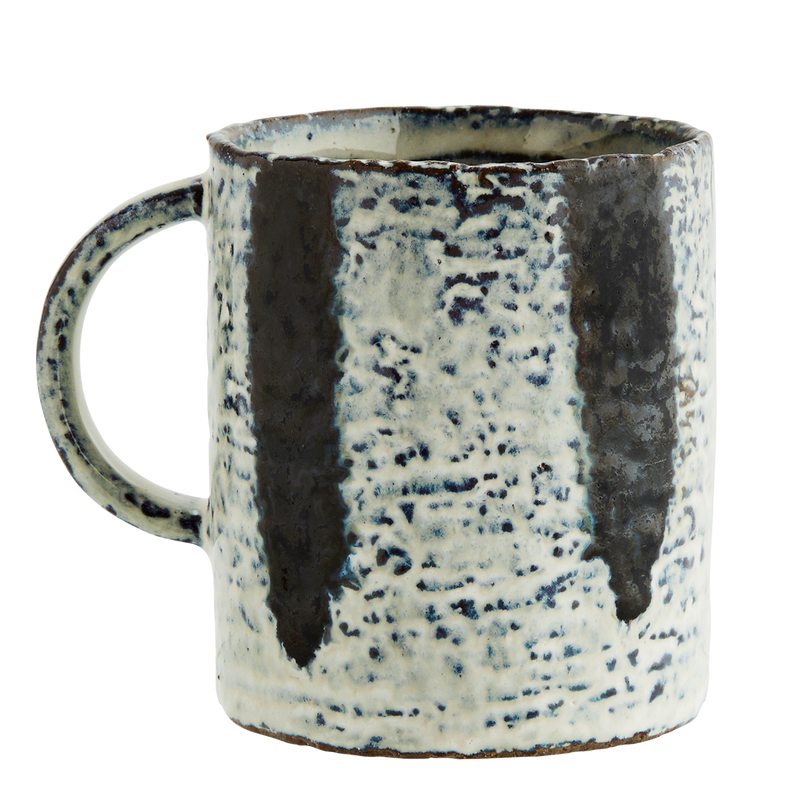Madam Stoltz - Stoneware Mug with Stripes