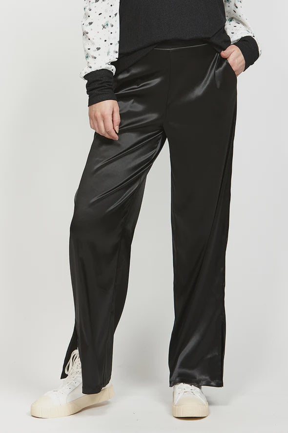 LEO+BE - Satin Franz Pant - Black