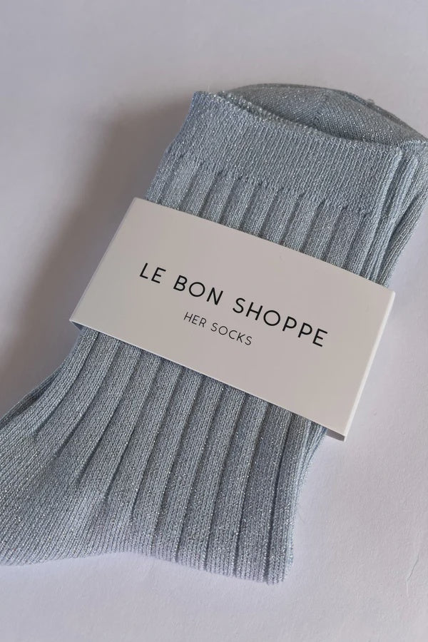 Le Bon Shoppe - Her Sock Lurex - Sky Glitter