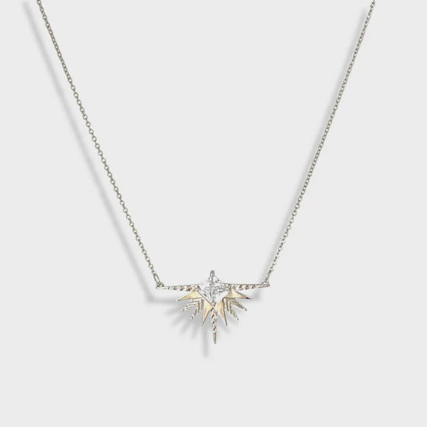 Lindi Kingi - A Dusting of Jewels Solar Necklace Silver