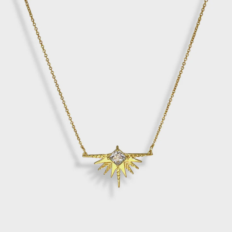 Lindi Kingi - A Dusting of Jewels Solar Necklace Gold