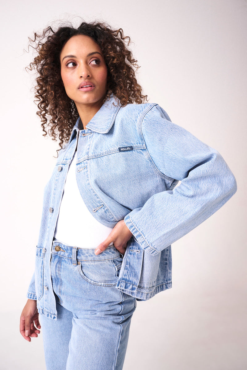 Rolla's - Worker Jacket - Lyocell Light Vintage Blue